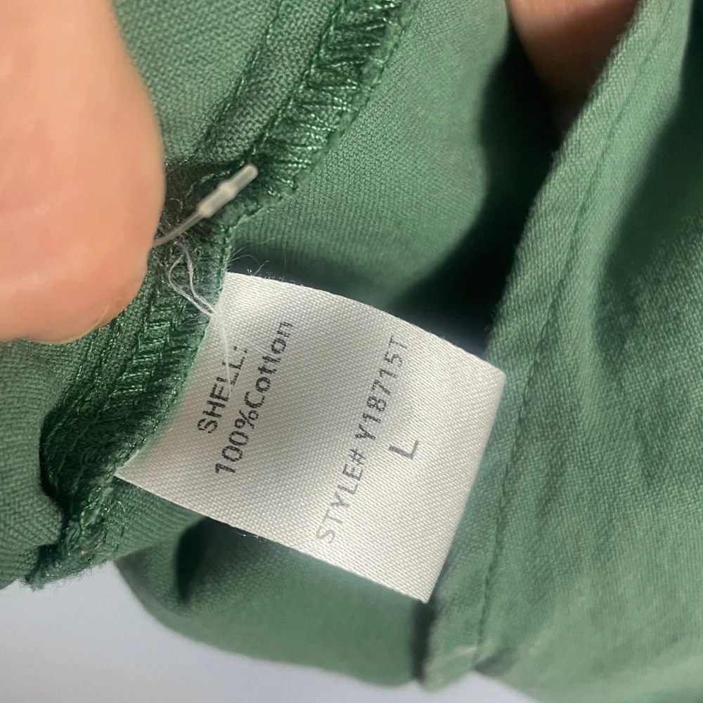Pomander Place Tuckernuck Green Shirt Dress Size L - Picture 10 of 11